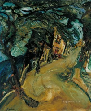El camino a la colina Jaim Soutine Expresionismo Pinturas al óleo